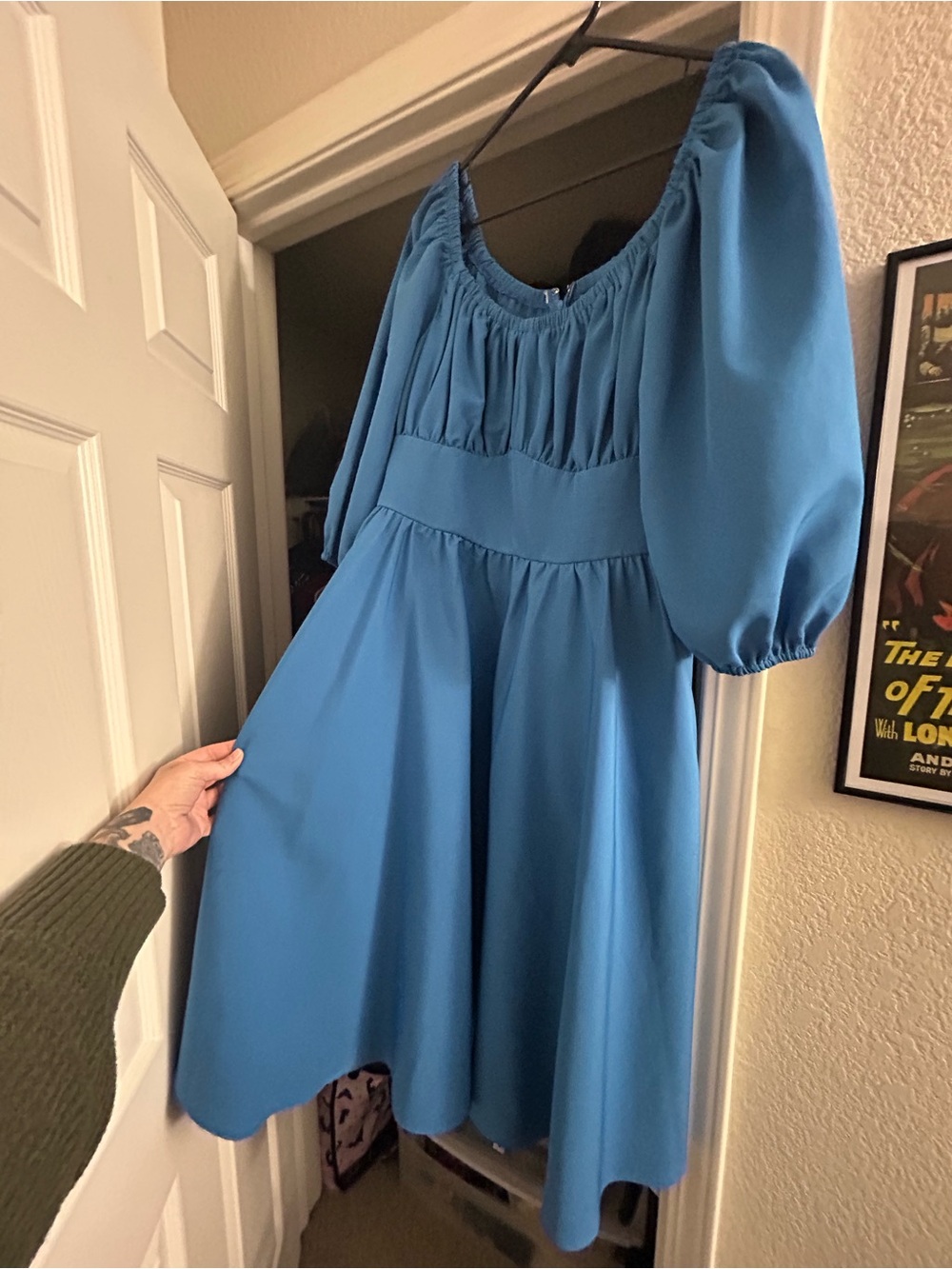 Vixen by Micheline Pitt Vacation Dress in Cornflower Blue